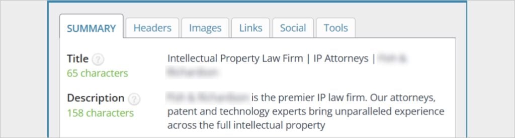 Title Tags and Meta Descriptions