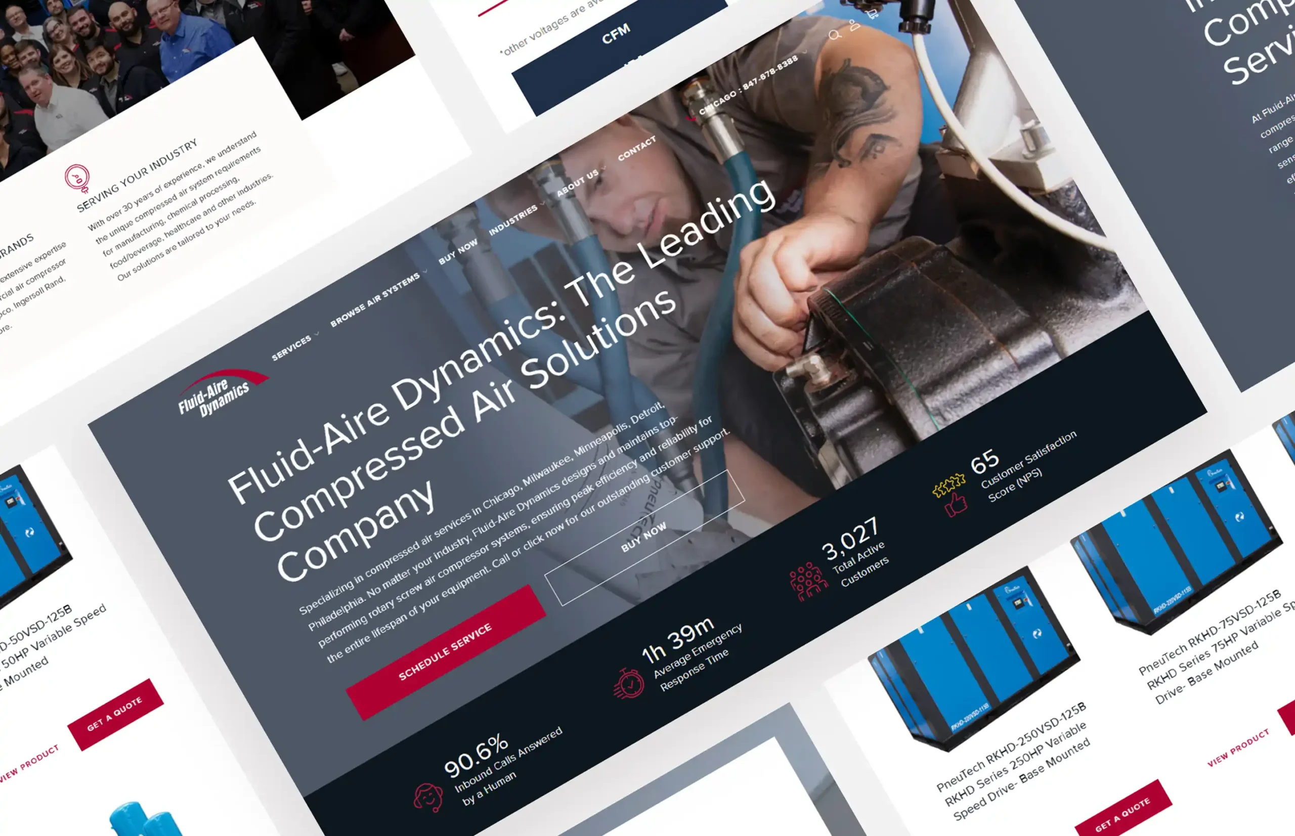 FAD web mockup