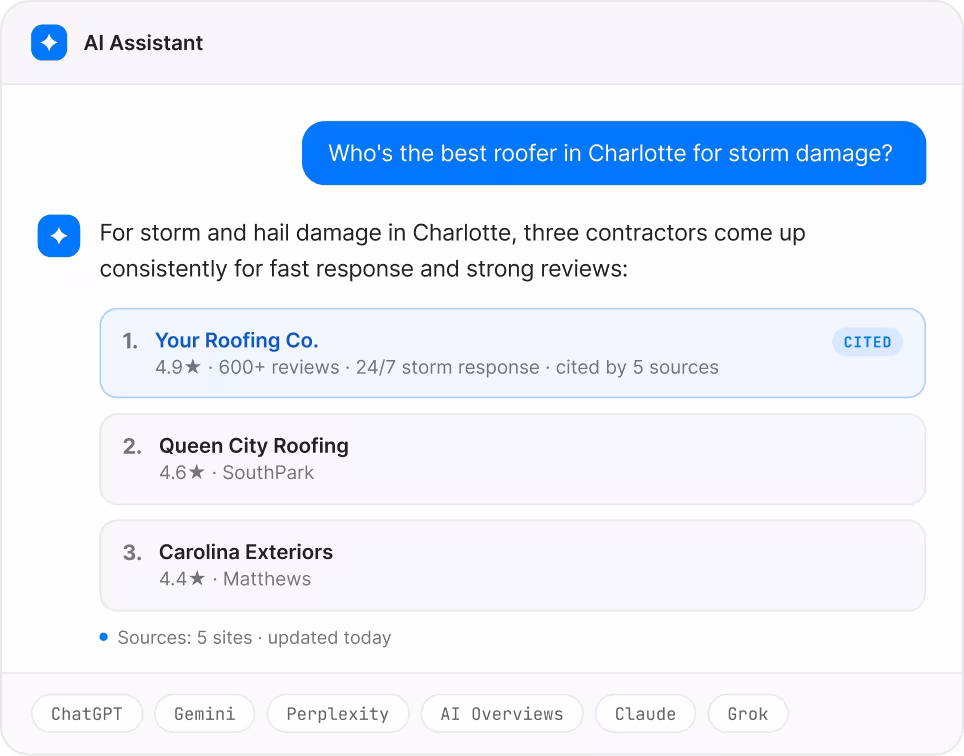 Charlotte SEO - AI Search · GEO · LLM Visibility
