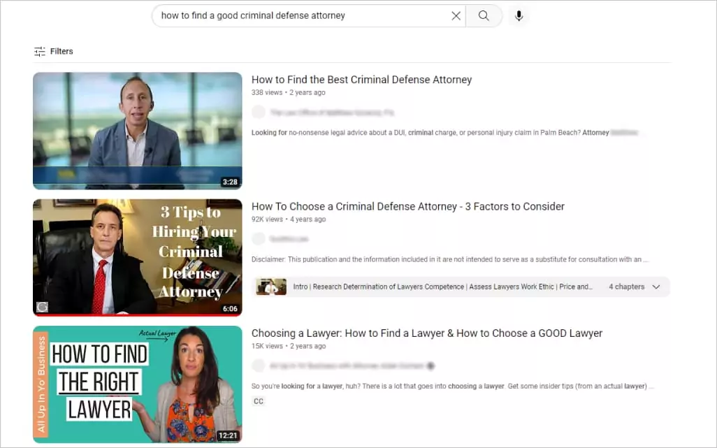 Youtube marketing for law firms
