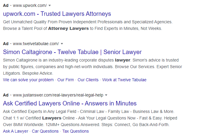 Lawyer PPC mistakes