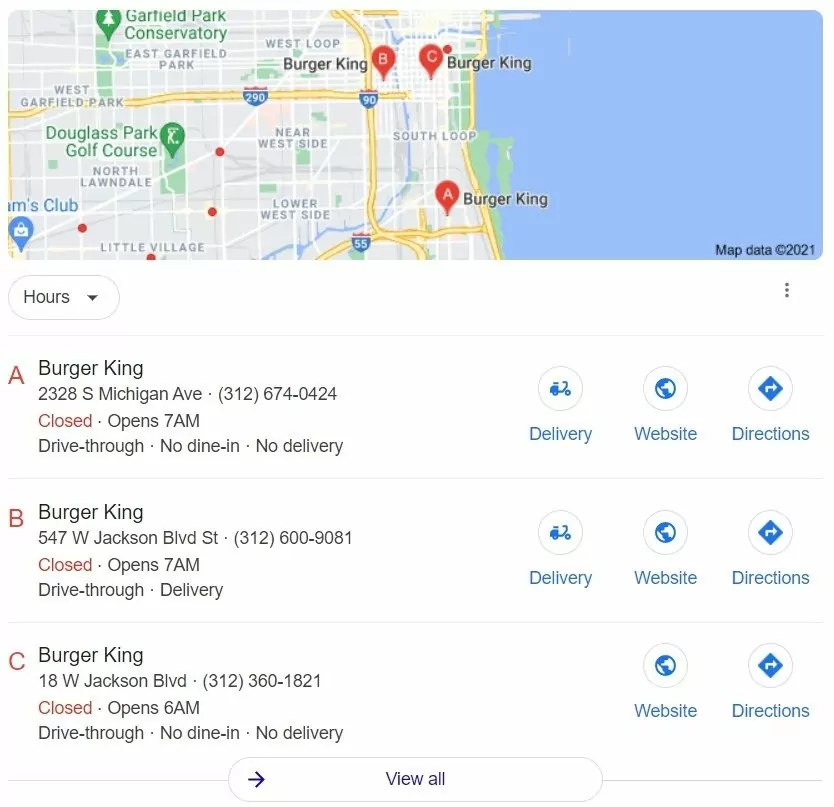 burger king chicago locations