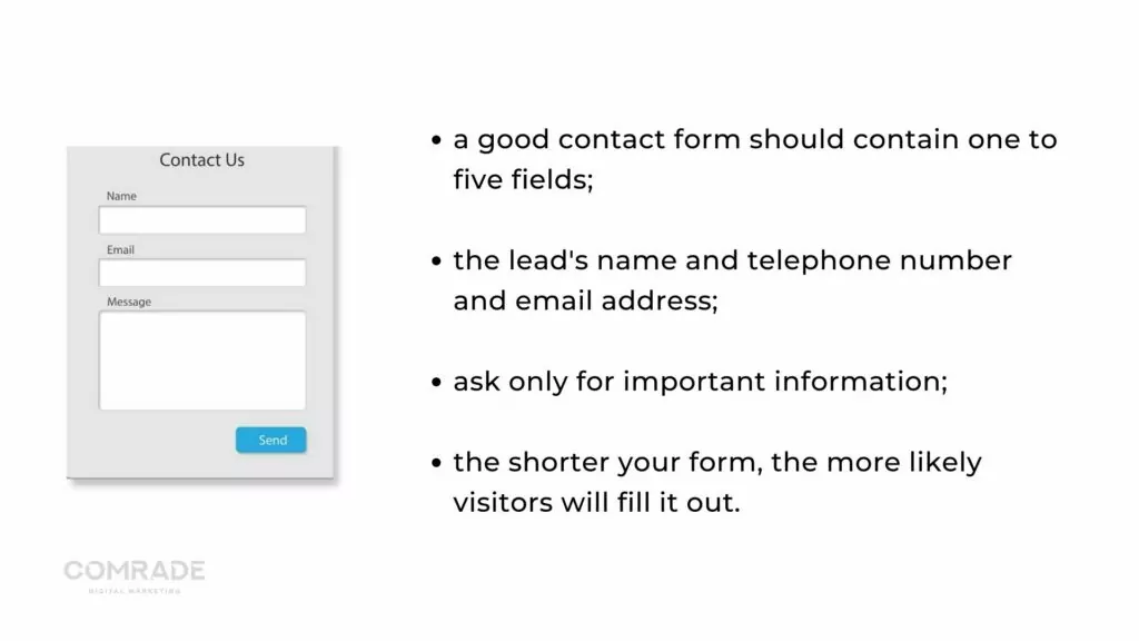how to create a good contact form