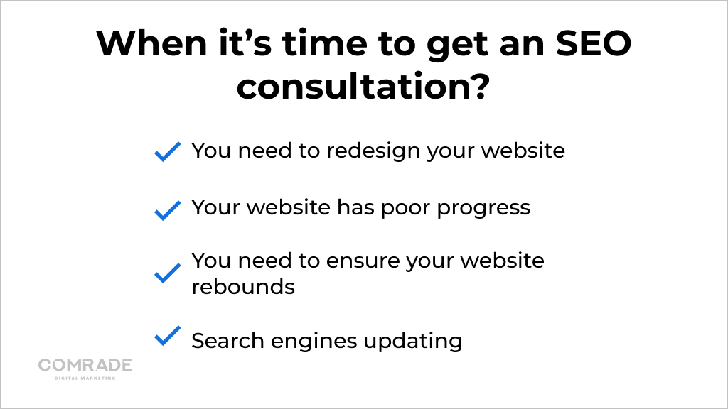 It is time to get an SEO consultation