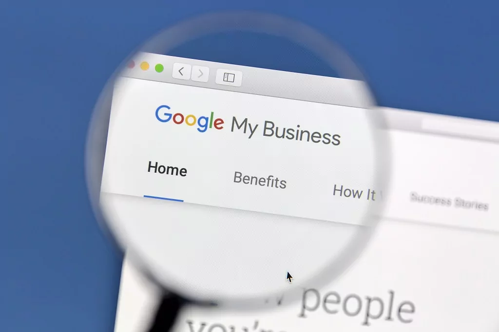 google my business account example
