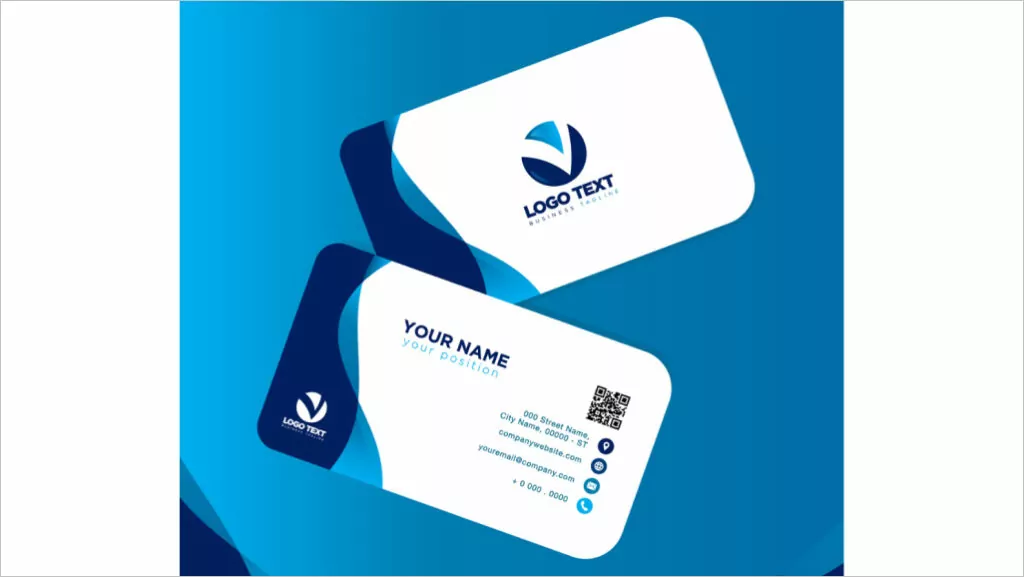 An example of business cards